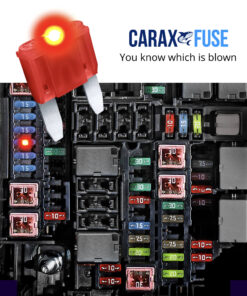 CARAX Glow Fuse. Smart Automotive MINI Fuse. Easy Identification LED Light Fuse