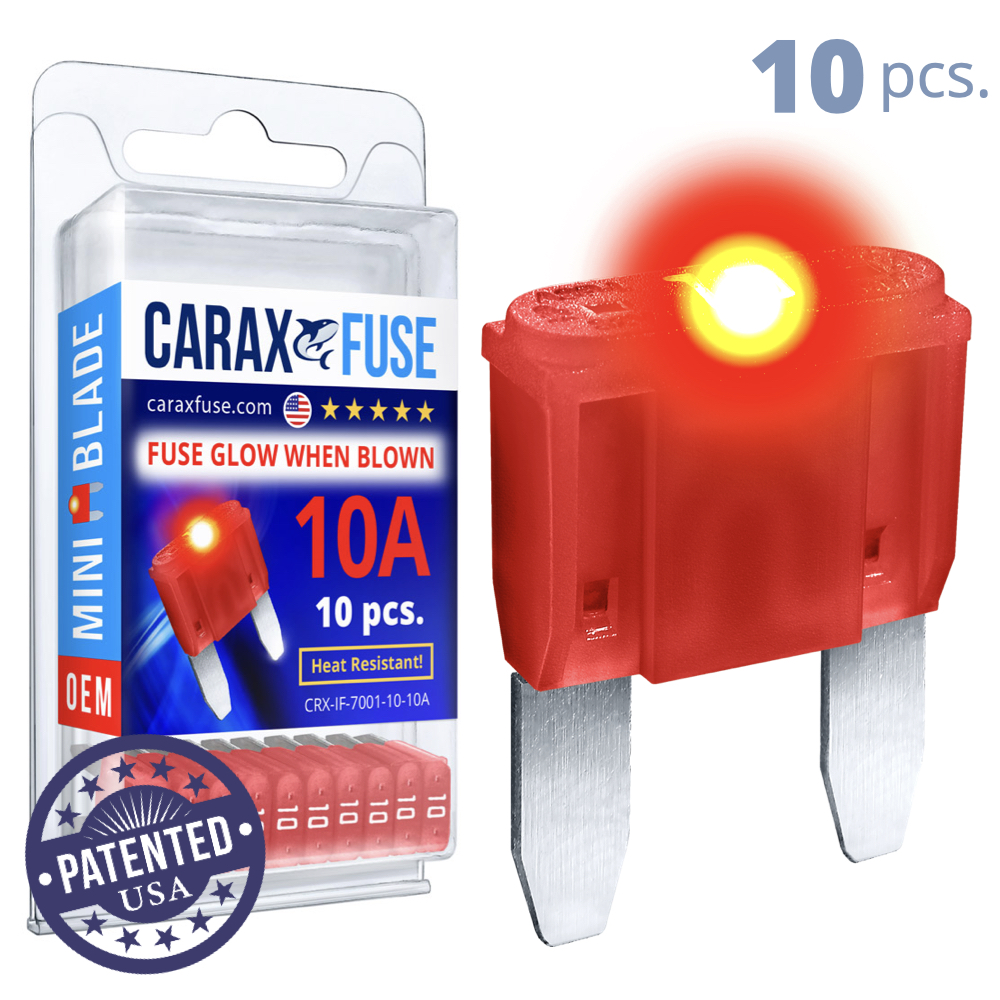 4 X 10 Amp Micro fuse Low profile Red 10A ATM Micro Blade 